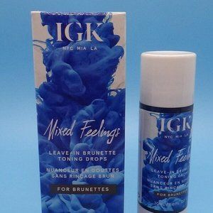 IGK Mixed Feelings Leave-In Brunette Toning Drops 1 Oz 30 mL Full Size NIB